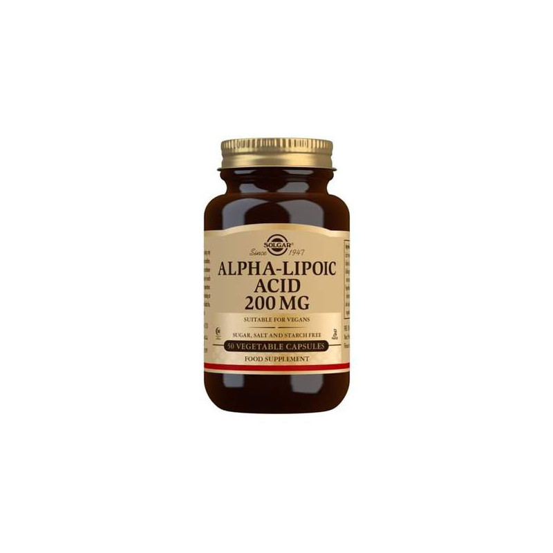 Alfalipoiinihappo 200 mg, Solgar 50 kaps