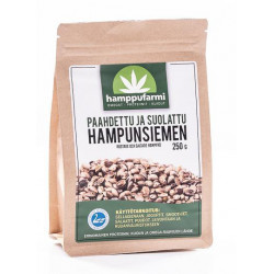 Paahdettu ja suolattu hampunsiemen, luomu, 250g