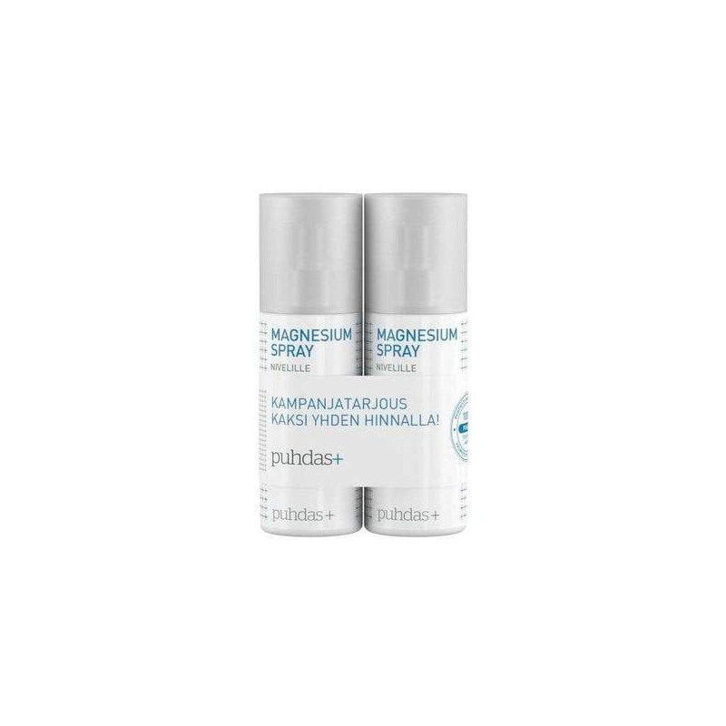 Magnesiumspray 150 ml, Puhdas+ DUBBELT FÖRPACKNING