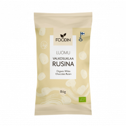 Valkosuklaarusina 80g, luomu