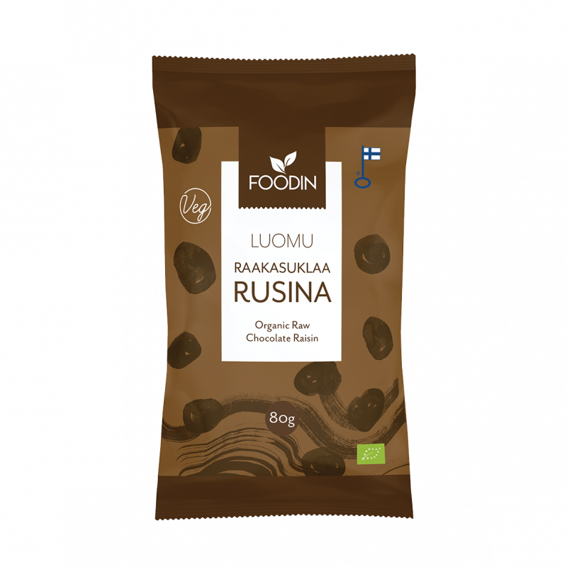 Raakasuklaarusina 80g, Luomu