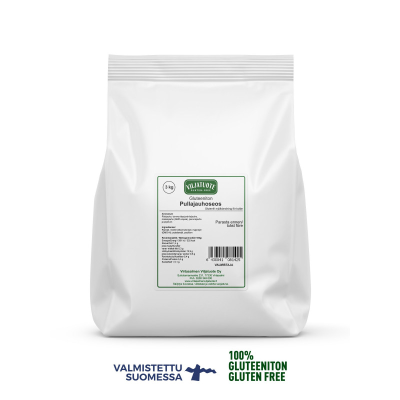 Gluteeniton Pullajauhoseos, 3 kg