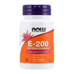 NOW Foods E-200, 100 kaps