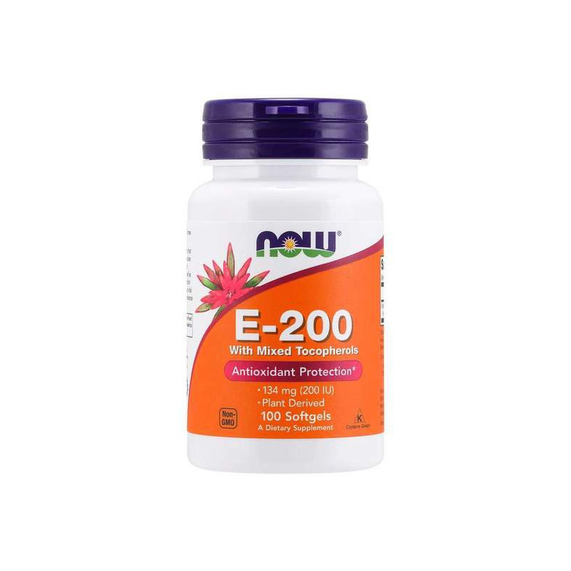 NOW Foods E-200, 100 kaps