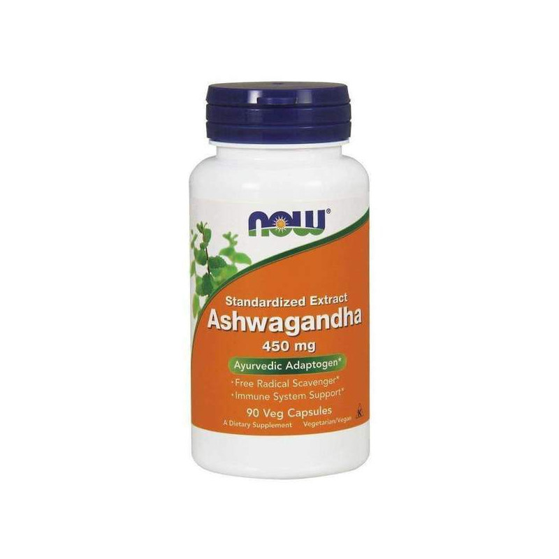 NOW Foods Ashwagandha 450mg, 90 kaps NOW Foods Ashwagandha 450mg, 90 kaps