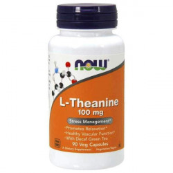 Now Foods L-Theanine 500 mg, 90 kaps