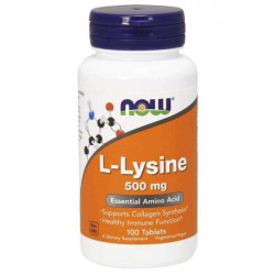 Now Foods L-Lysine 500mg, 100 tabl