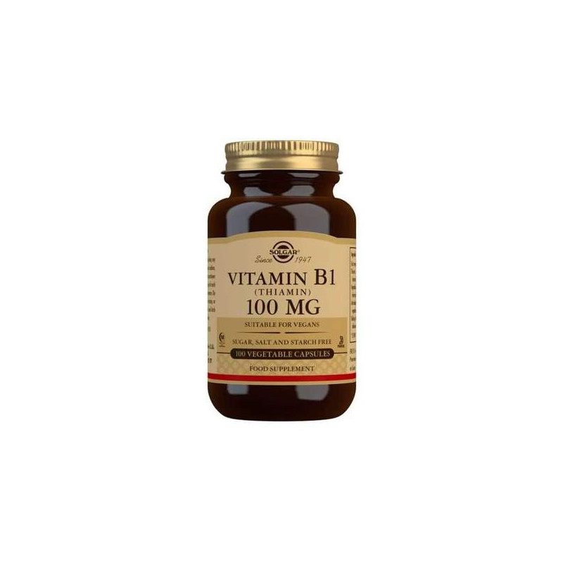 B1-Vitamiini 100 mg, Solgar 100 kaps B1-Vitamiini 100 mg, Solgar 100 kaps