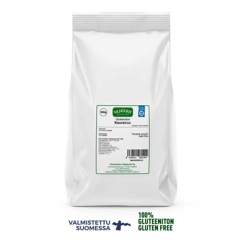 Kauralese, Gluteeniton 800g Kauralese, Gluteeniton 800g