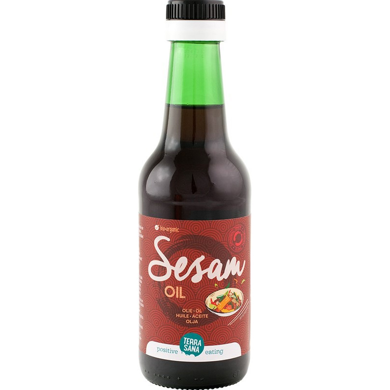 Seesamiöljy, paahdettu 250 ml, TerraSana Seesamiöljy, paahdettu 250 ml, TerraSana