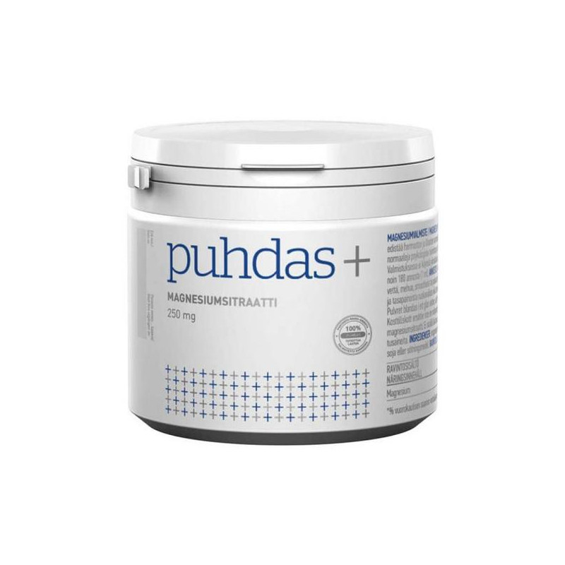 Magnesiumcitrat 200 g, Puhdas+