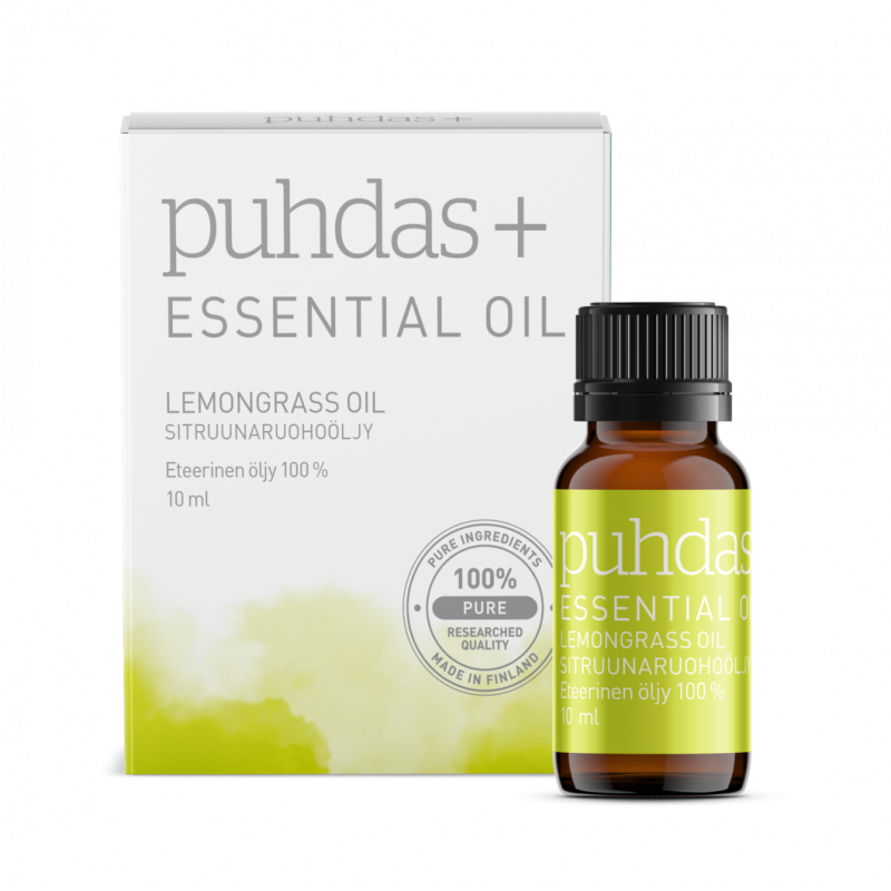 Citrongräsolja 10 ml, Puhdas+