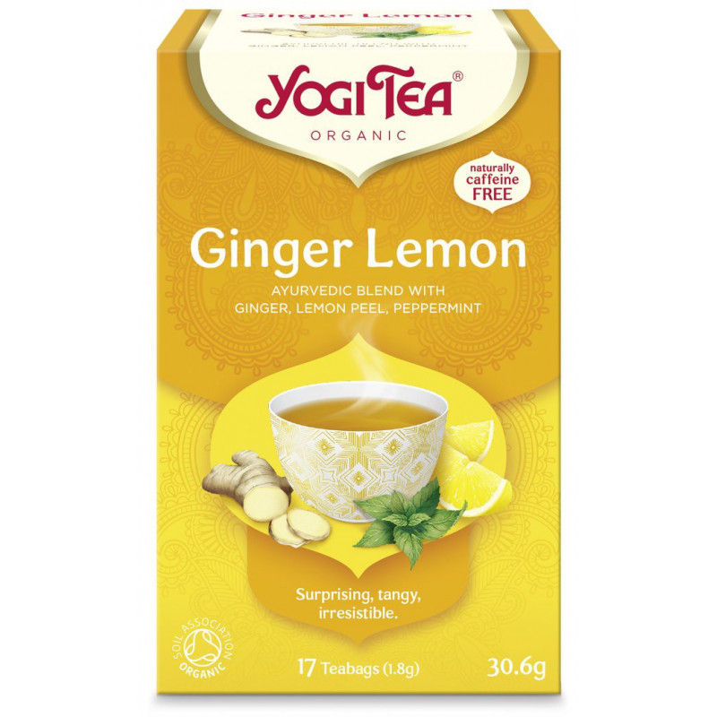 Inkivääri-sitruunatee 17 kpl, YogiTea Inkivääri-sitruunatee 17 kpl, YogiTea