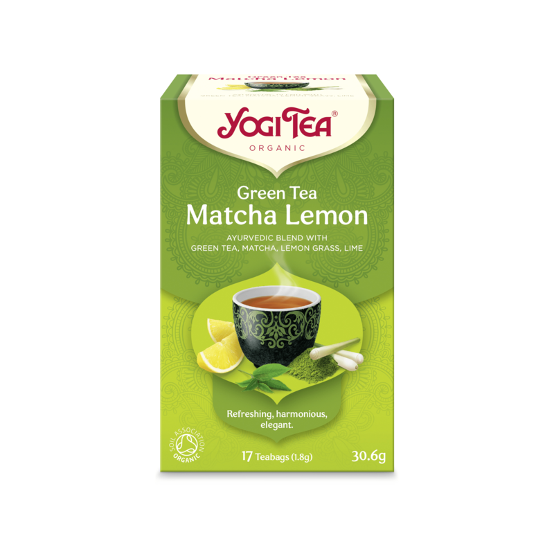 Green Matcha Lemon tee 17 kpl, YogiTea Green Matcha Lemon tee 17 kpl, YogiTea