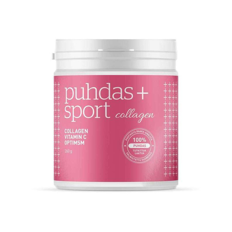 Sport Collagen & C-vitamiini & OptiMSM 260 g, Puhdas+