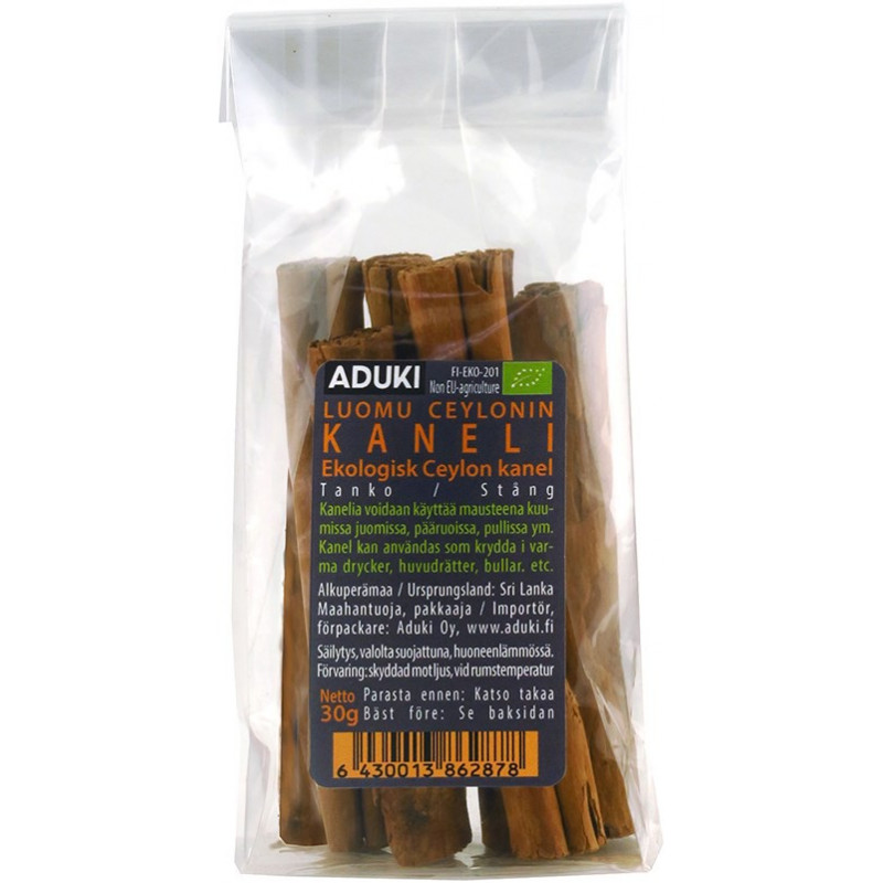 Kanelitanko, ceylon 30 g, Luomu Kanelitanko, ceylon 30 g, Luomu