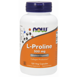 NOW Foods L-Proline 500 mg, 120 kaps