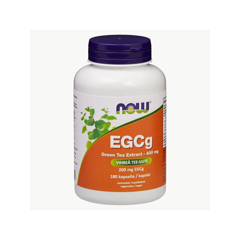 NOW Foods EGCg Green Tea Extract 400mg, 180 kaps