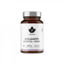 Betaiini HCL Suolahappo - 60 kaps