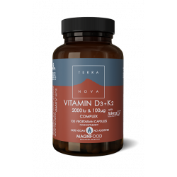 D3-vitamiini + K2 Complex, Terranova 50 kaps