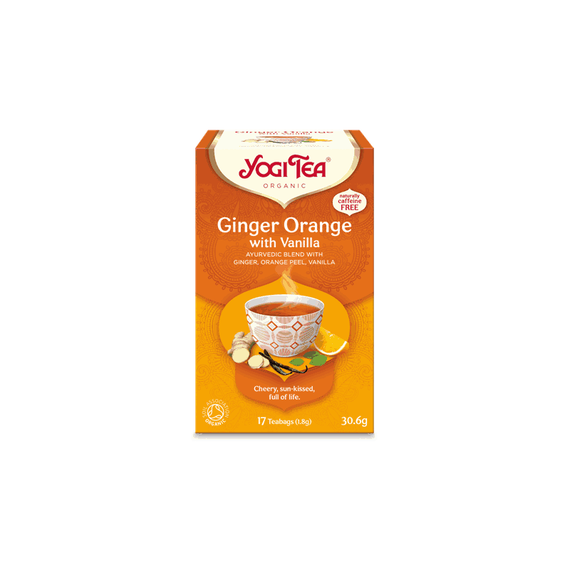 Inkivääri-appelsiini-vaniljatee 17 kpl, YogiTea Inkivääri-appelsiini-vaniljatee 17 kpl, YogiTea