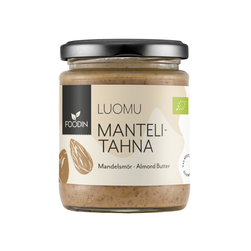 Mantelitahna, Luomu, Raaka, 250g Mantelitahna, Luomu, Raaka, 250g