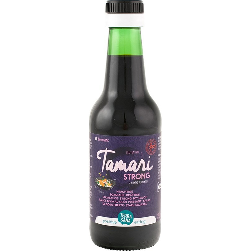 Tamari-soijakastike, voimakas 250 ml, TerraSana Tamari-soijakastike, voimakas 250 ml, TerraSana