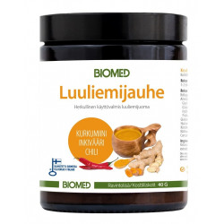 Luuliemijauhe, kurkumiini, inkivääri & chili 40 g, Biomed