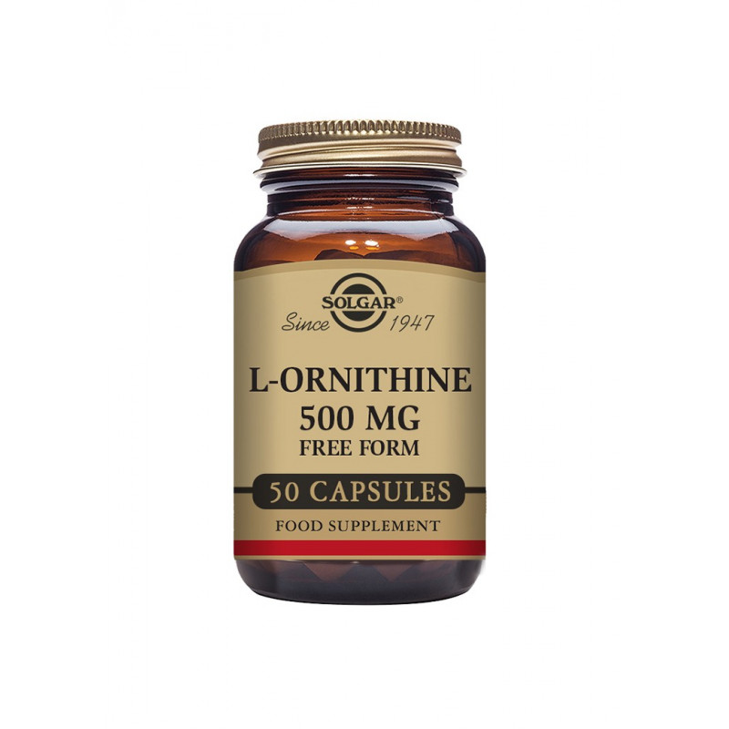 L-Ornitiini 500mg, Solgar 50 kaps