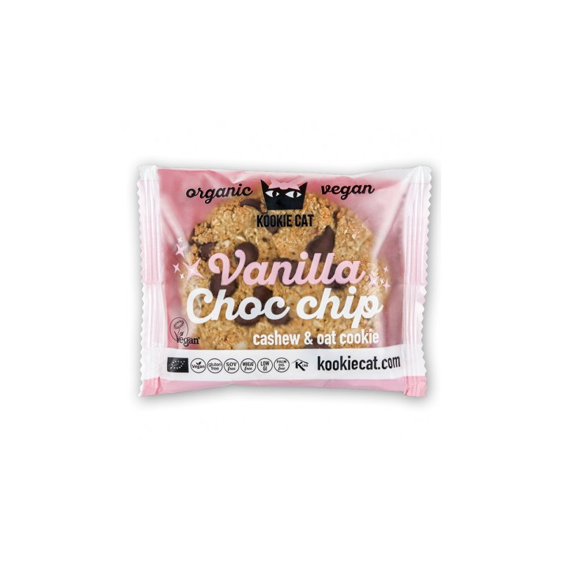 Vanilja & suklaahippukeksi 50 g, Kookie Cat Vanilja & suklaahippukeksi 50 g, Kookie Cat