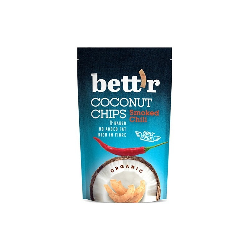 Kokoschips Rökt Chili 40g, Ekologisk