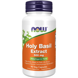 NOW Foods Holy Basil 500 mg, 90 kaps