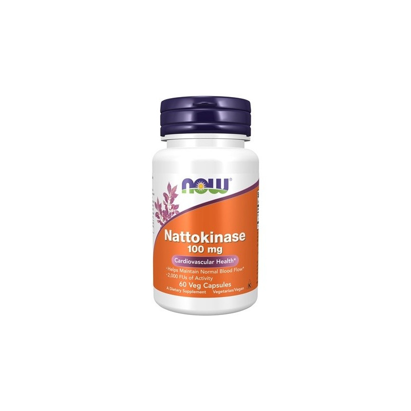 NOW Foods Nattokinase, 100 mg, 60 kaps NOW Foods Nattokinase, 100 mg, 60 kaps
