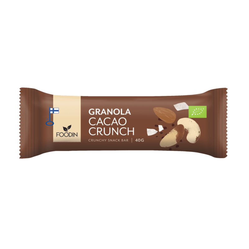 Granolapatukka Cacao Crunch 40g, Luomu Granolapatukka Cacao Crunch 40g, Luomu