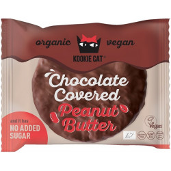 Suklaakuorrutteinen maapähkinävoikeksi 50g, Kookie Cat