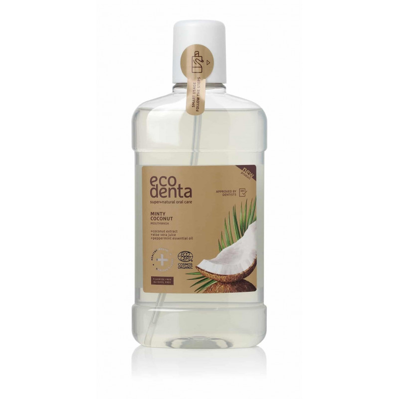Ecodenta Minty Coconut Mouthwash, Suuvesi 500ml Ecodenta Minty Coconut Mouthwash, Suuvesi 500ml