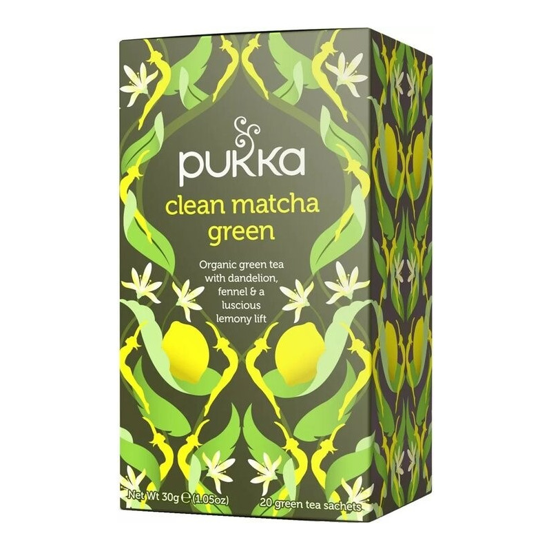 Clean Matcha Green 20 pss, Pukka Clean Matcha Green 20 pss, Pukka
