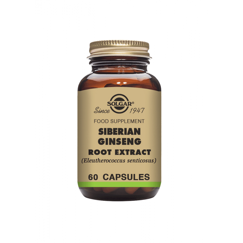 Siberian Ginseng, Solgar 60 kaps Siberian Ginseng, Solgar 60 kaps