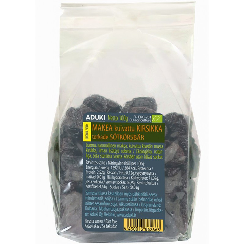 Sötkörsbär, Dried 100 g, Ekologisk