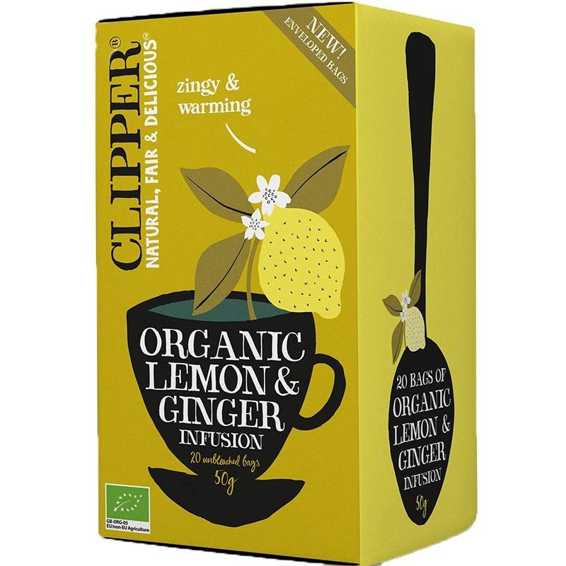 Lemon-Ginger Tea 20 st, Clipper