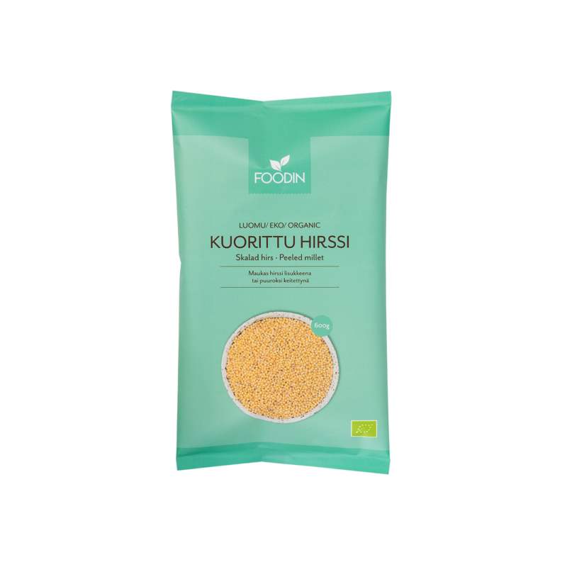 Skalad hirs, ekologisk, EU, 600 g