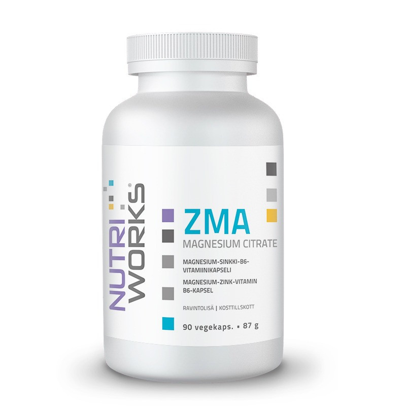ZMA - Magnesium, sinkki, B6 - 90 kaps
