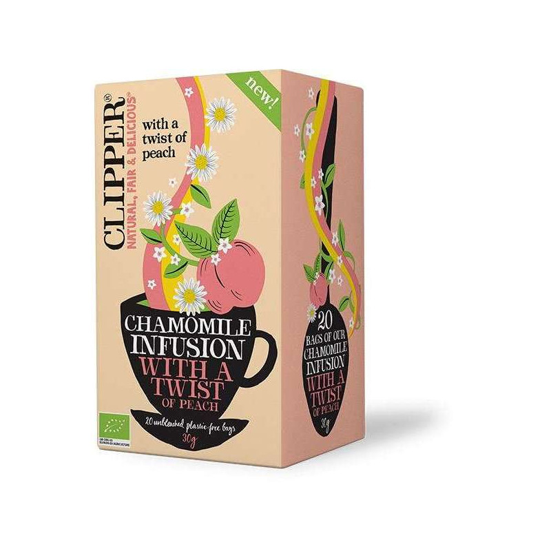 Chamomile peach tea 20 st, Clipper