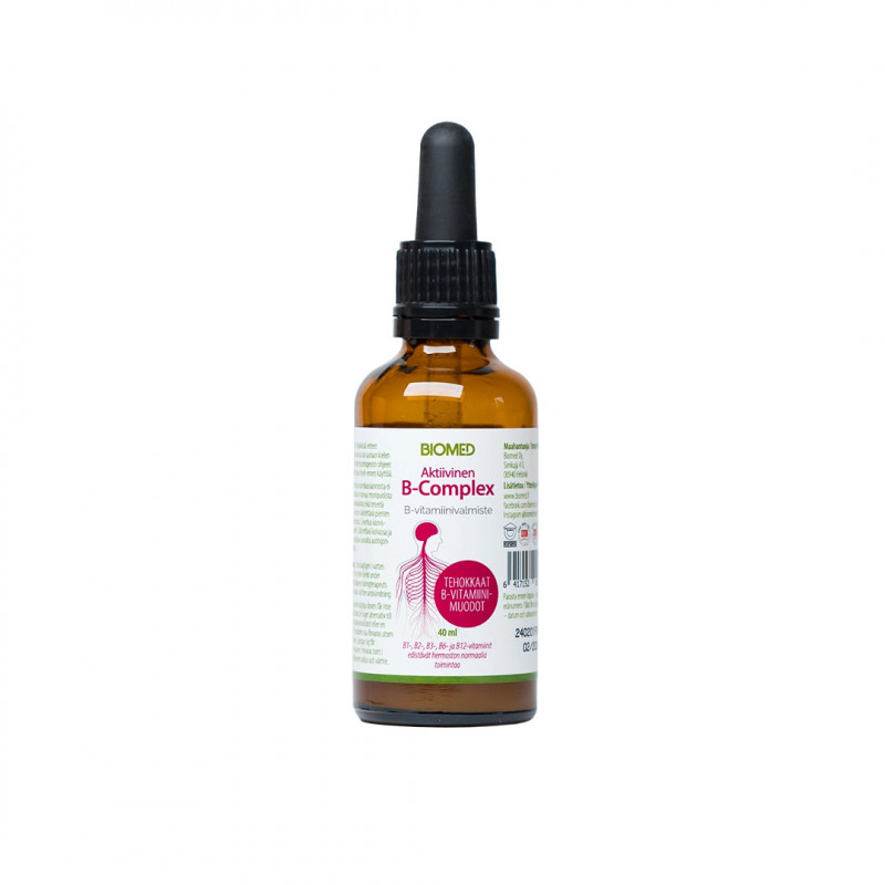 Aktiiviset B-Complex tipat 40 ml, Biomed Aktiiviset B-Complex tipat 40 ml, Biomed