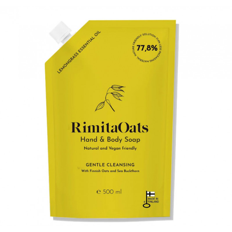 RimitaOats refill tvålpåse, 500 ml