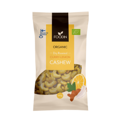 Curry-Lemon Cashew 120g, Luomu