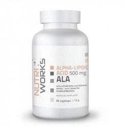 Alpha-Lipoic Acid 500mg - Alfa-lipoiinihappo 90 kaps, Nutri Works