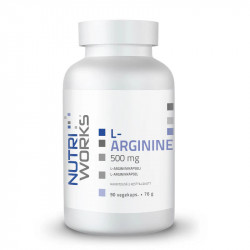 L-Arginine 500 mg, 90 kaps, Nutri Works