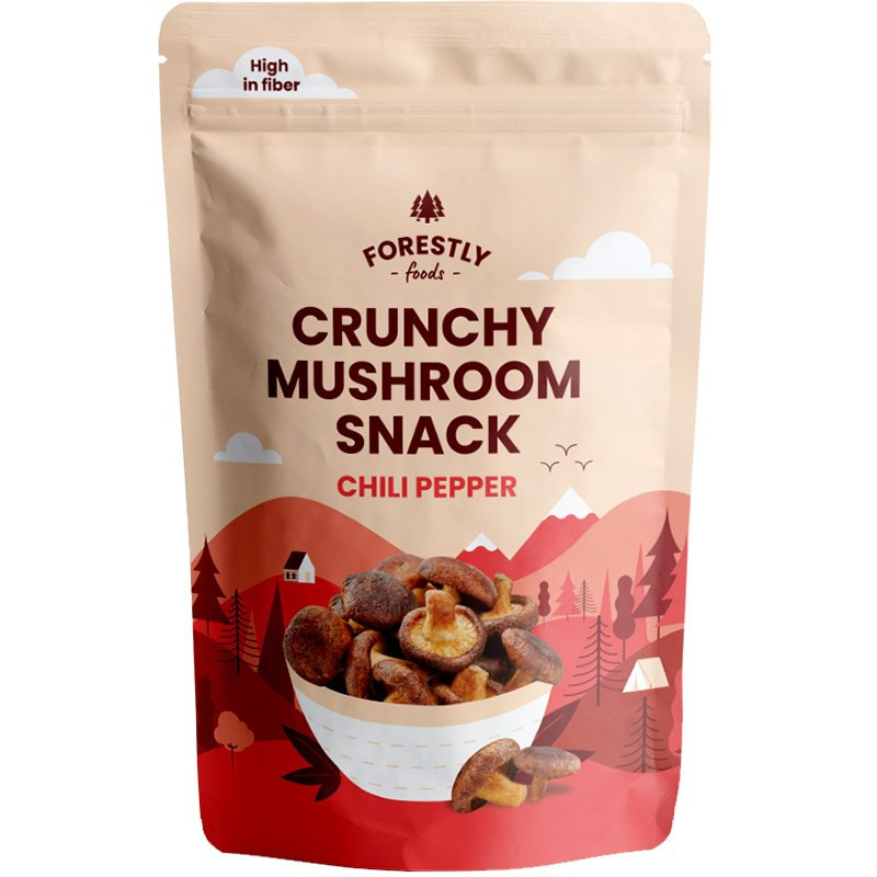 Svampchips, chili 50 g, Forestly
