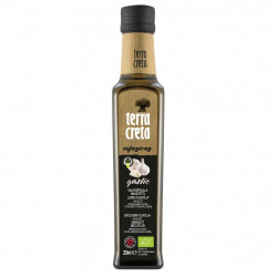 Terra Creta Bio Infusion valkosipulilla maustettu Ekstra-neitsytoliiviöljy, luomu 250 ml